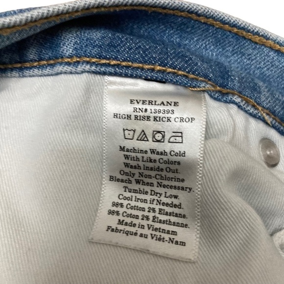 Everlane Women's Washed Frayed Hem Jean. Sz: 28 - Picture 7 of 10